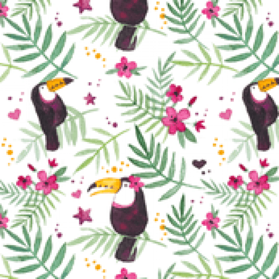 LYA | Couche lavable à poche | taille unique | Samie la Toucan (2.0) fuchsia