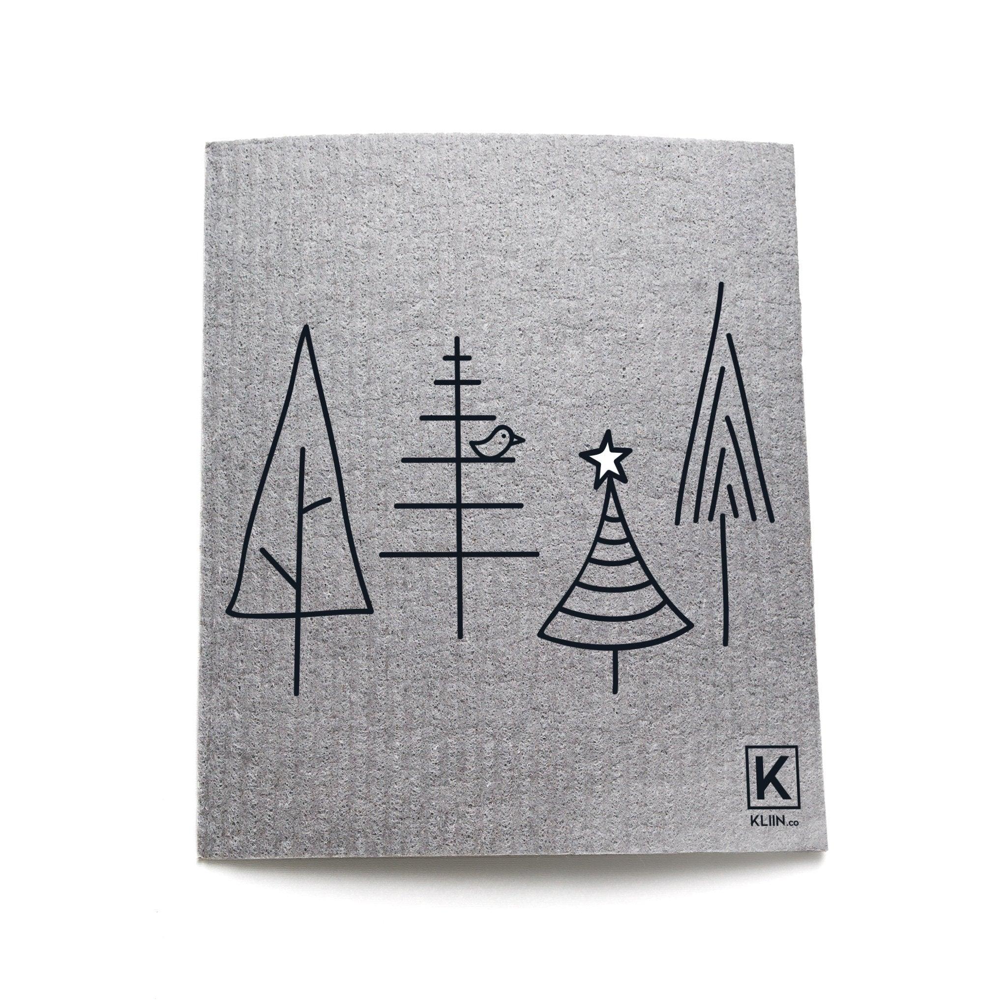 KLIIN | L'Essuie-tout réutilisable compostable | Petit | Combo des fêtes (4)