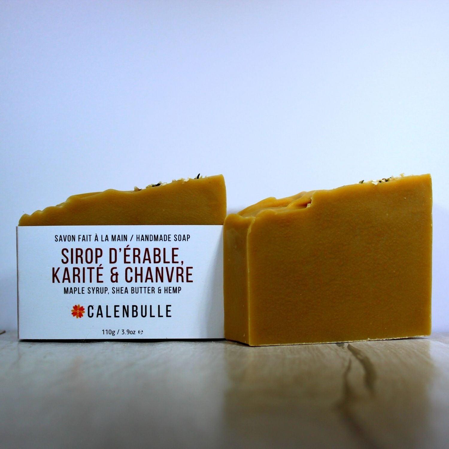 CALENBULLE | Savon Sirop d'érable, Karité & Chanvre
