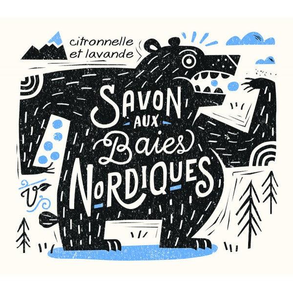 Savonnerie des Diligences | LES TRAPPEUSES (VÉGANE) | Savon baies nordiques (bleuet)