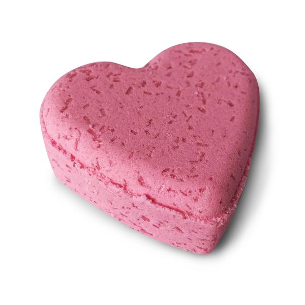 Saponnière Québécoise | Bombe de bain | Coeur de plumeria