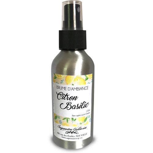Saponnière Québécoise | Brume d'ambiance | Citron-Basilic