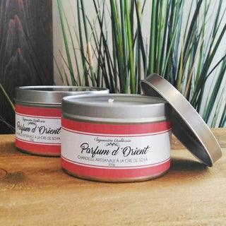 Saponnière Québécoise | Bougie artisanale de cire de soya | Parfum d'Orient