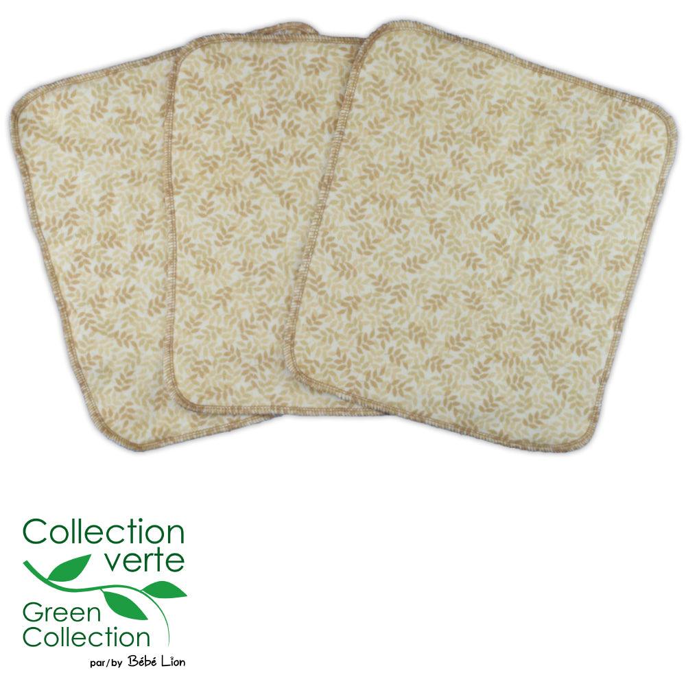 BEBE LION | Essuie-tout lavables | Feuilles d'or