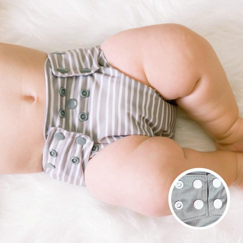 La Petite Ourse | Couche lavable à poche | taille unique | Lignée grise
