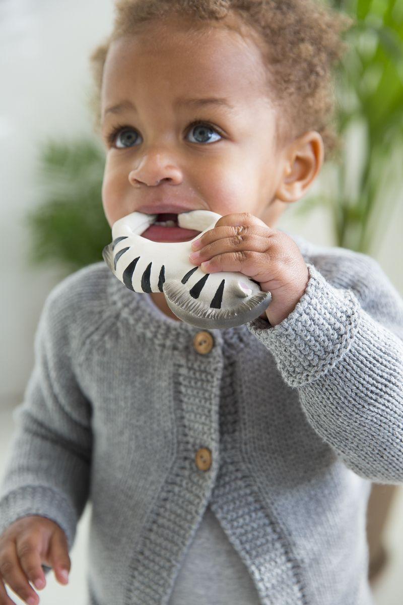 Oli & Carol | Jouet de caoutchouc 100% naturel | Bracelet | Zoe the Zebra