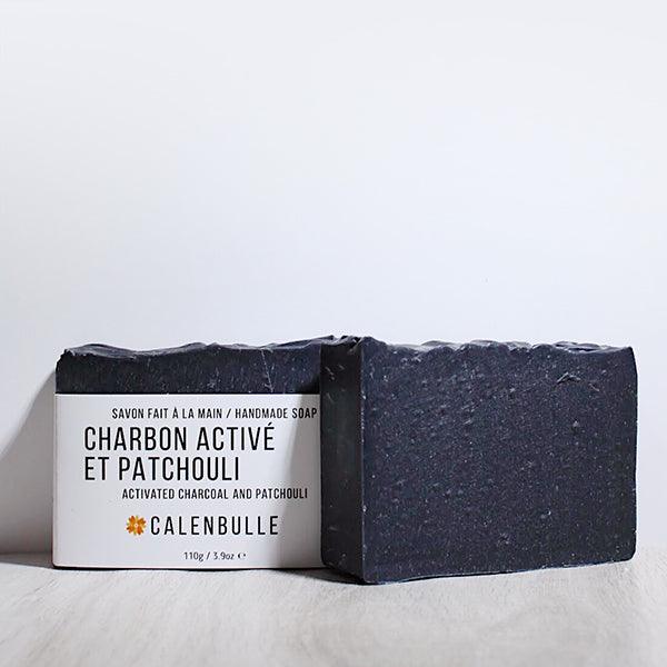 CALENBULLE | Savon charbon activé et patchouli