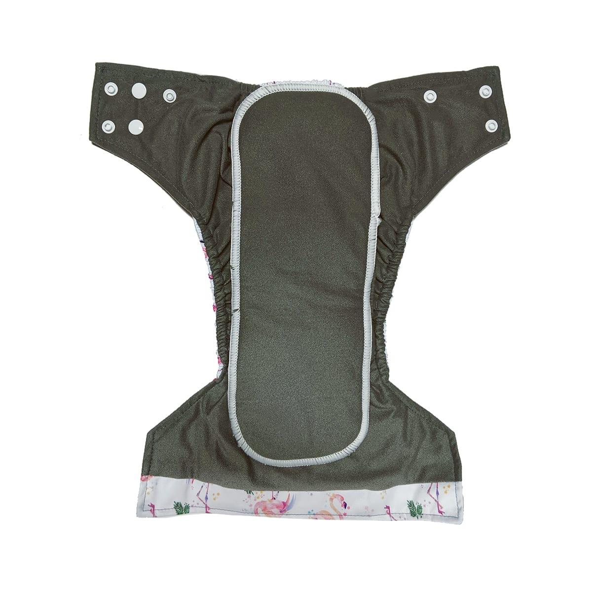 La Petite Ourse | Couche lavable Tout en Un | taille unique | Flamant