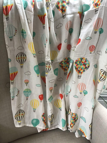 JOKA | Couverture en mousseline de bambou | Montgolfières