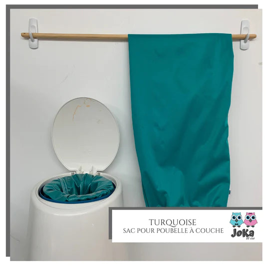 JOKA | Sac pour poubelle à couches | Uni Turquoise