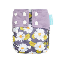 HAPPY FLUTE | Couche lavable Tout en Un | taille NOUVEAU-NÉ | EF334 [Marguerites des champs]