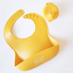 Création Jade | Bavoir de silicone | Mustard