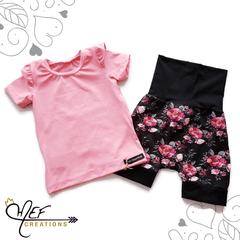 MEF | T-shirt uni à volants | Corail