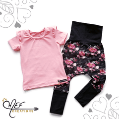 MEF | T-shirt uni à volants | Corail