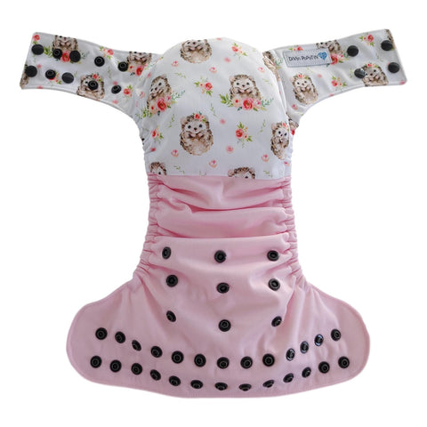DIVIN POPOTIN | Couche lavable à poche | taille unique | Wrap | Hérissons mignons