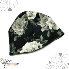 MEF | Tuque doublée pour l'hiver | Fleuris rose dégradé gris