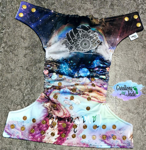 Vert Jade | Couche lavable à poche | taille unique | Ça va bien aller (LIQUIDATION VENTE FINALE SANS GARANTIE)