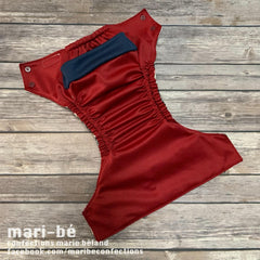 Mari-bé | Couche lavable à poche | Roses dorées [modèle cozy]