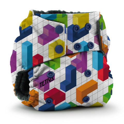RUMPAROOZ OBV | Couche lavable à poche | taille unique | Tétris | Block Party