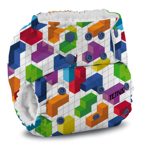 RUMPAROOZ | Couche lavable à poche | taille unique | Tétris | Block Party