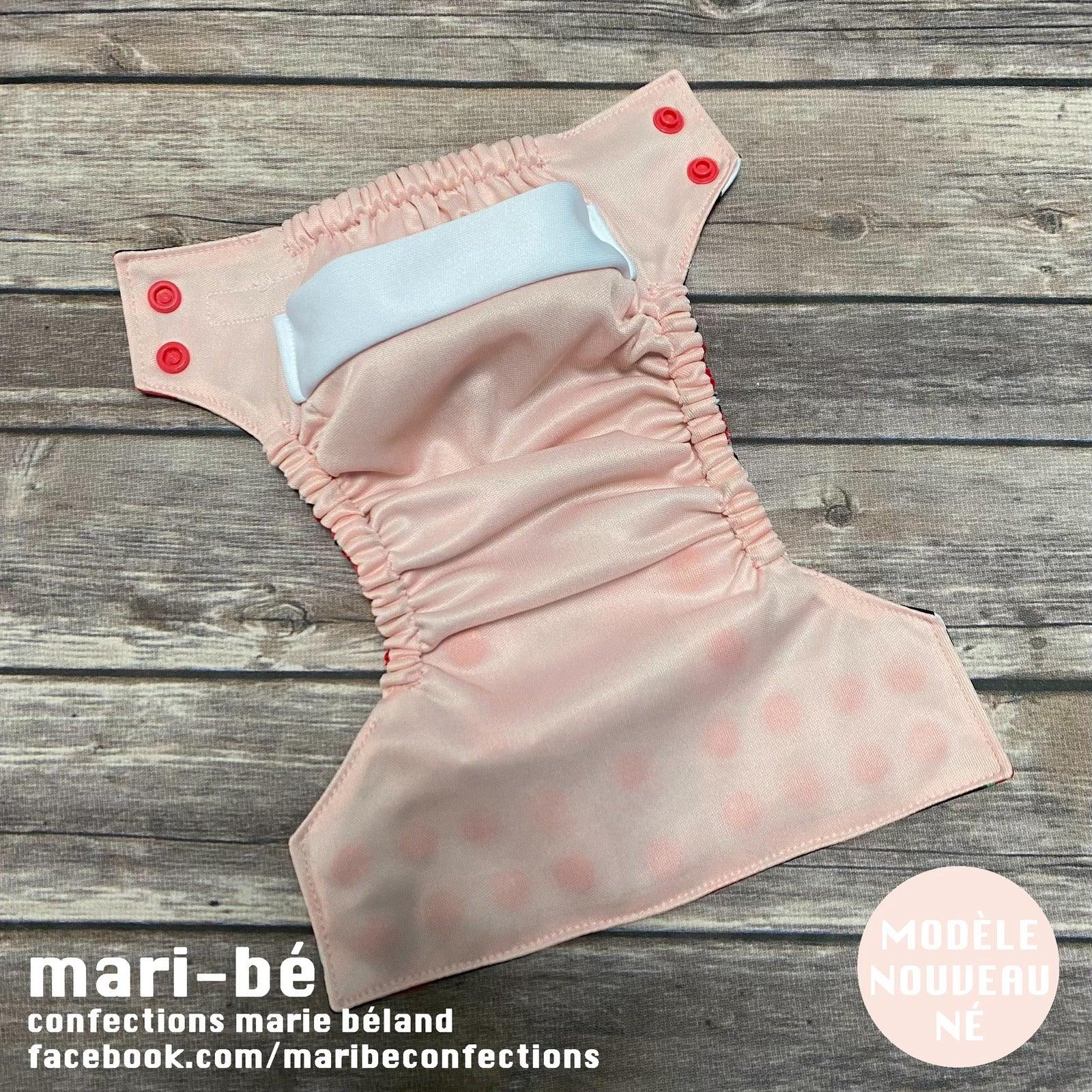 Maribé Pocket Cloth Diaper NEWBORN size Aux p'tits cadeaux
