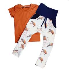 M3 & Minihip | Pantalon évolutif coupe jogger | Turtle (3-6T)