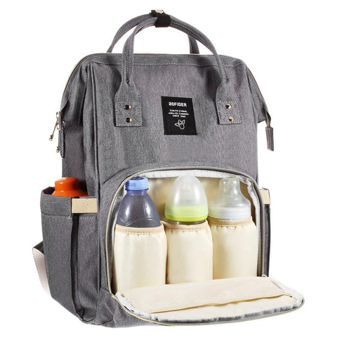 AOFIDER | Sac à couche (style sac à dos) | Gris cendré