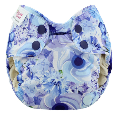 Blueberry Simplex | Couche lavable Tout en Un | taille NOUVEAU-NÉ | Blueberry Blooms