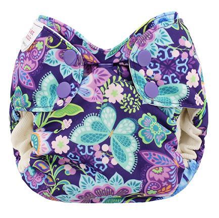 Blueberry Simplex | Couche lavable Tout en Un | taille NOUVEAU-NÉ | Butterfly Garden