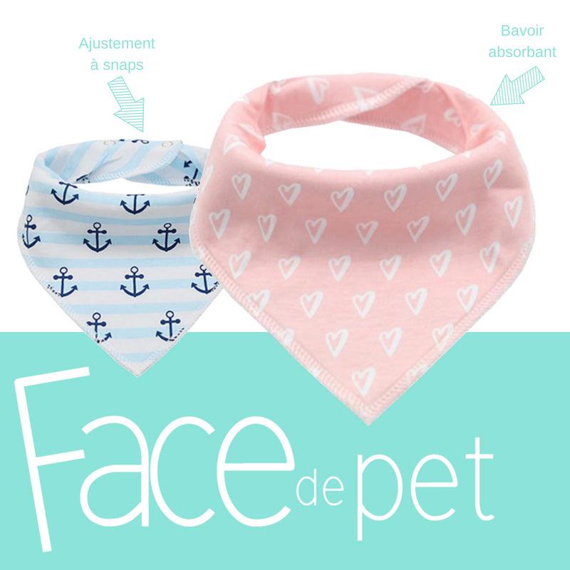 FACE DE PET | Bavoir (plusieurs motifs disponibles) - Face de Pet