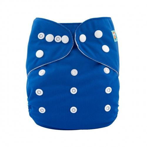 ALVA | Couche lavable à poche | taille unique | B25 - Bleu royal (LIQUIDATION VENTE FINALE) - Alva Baby