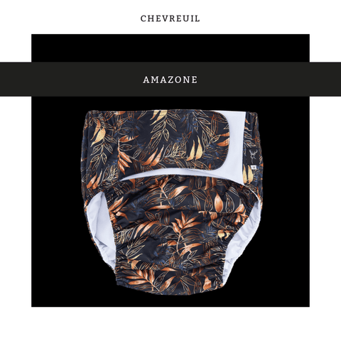 Chevreuil | Couche lavable à poche | taille ENFANT-ADULTE | Amazone