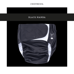 Chevreuil | Couche lavable à poche | taille ENFANT-ADULTE | Black Mamba