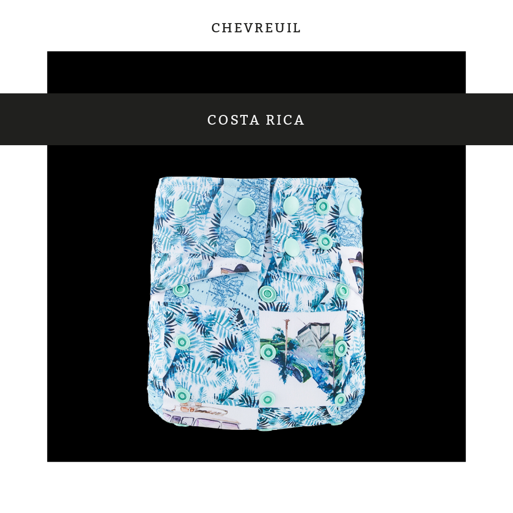 Chevreuil | Couche lavable à poche | taille unique | Costa Rica