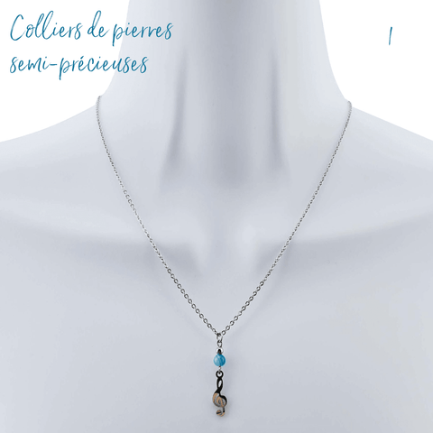 Bijoux Doigts de fée | Collection ''On Sème'' | Colliers de pierres semi-précieuses