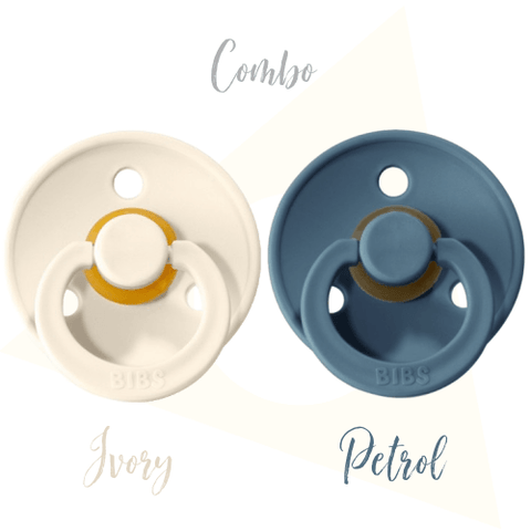 Bibs Original | Suces en caoutchouc naturel |  Ivory & Petrol