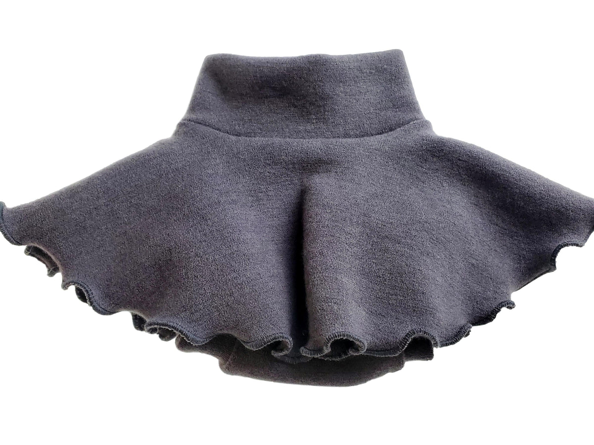 BUMBY | Jupe-culotte en laine de mérinos | SMALL | Dark Charcoal (LIQUIDATION VENTE FINALE) - Bumby Wool