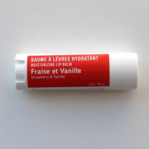 CALENBULLE | Baume à lèvres réparateur | Fraise & Vanille