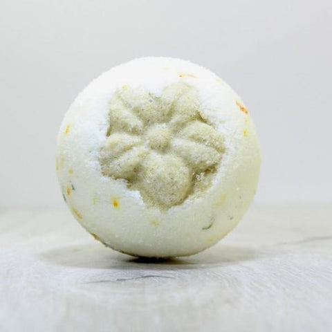CALENBULLE | Bombe de bain effervescente | Agrumes & pétales de calendula