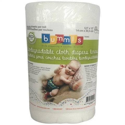 BUMMIS | Feuillets biodégradables pour couches lavables