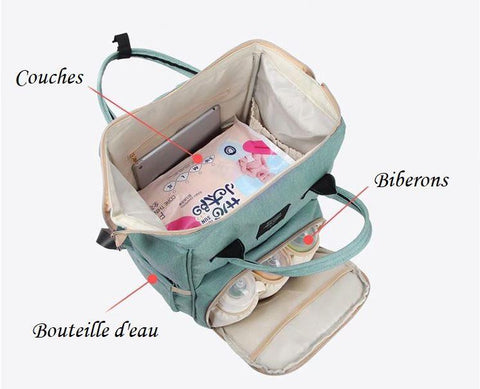 AOFIDER | Sac à couche (style sac à dos) | Rouge cerise déconcertante