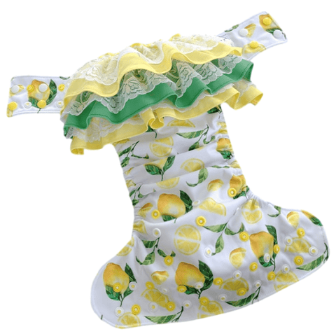 DIVIN POPOTIN | Couche lavable à poche à froufrou | Limonade