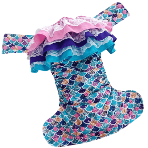 DIVIN POPOTIN | Couche lavable à poche à froufrou | Sirène éclatante