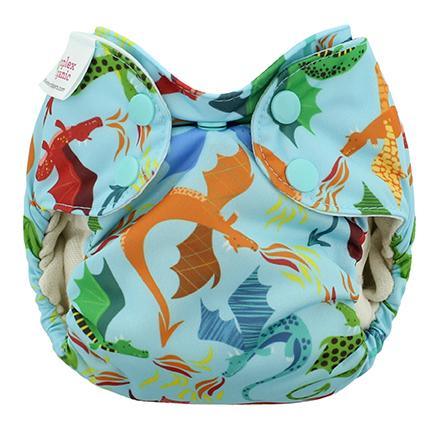 Blueberry Simplex | Couche lavable Tout en Un | taille NOUVEAU-NÉ | Dragons