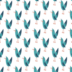HAPPY FLUTE | Sac de transport | EF331 [Mouettes bleues]