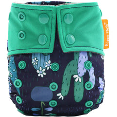 HAPPY FLUTE | Couche lavable Tout en Un | taille NOUVEAU-NÉ | EF096 [Cactaceae]