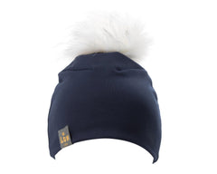 LOX LION | Tuque à pompon interchangeable | 3 Saisons | Marine*