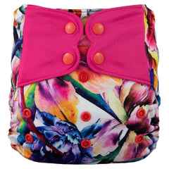 ELF | Couche lavable Tout en Un [Hybride] | Fleur rose