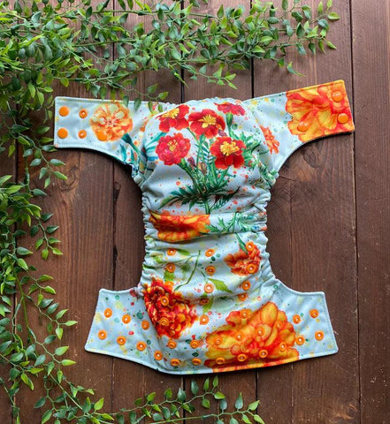 Confection Lolyma | Couche lavable à poche | taille unique | Fleur d'Octobre