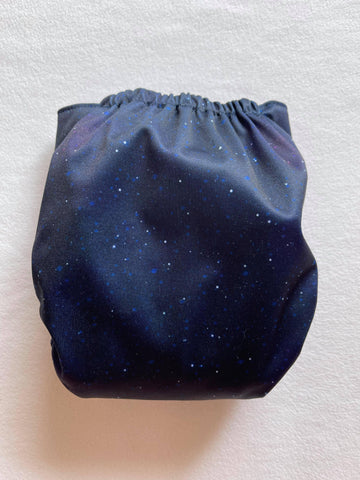 ROSINETTE | Couche lavable à poche | taille unique | Galaxie Bleue
